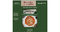 Desktop Screenshot of bellalisapizzeria.com